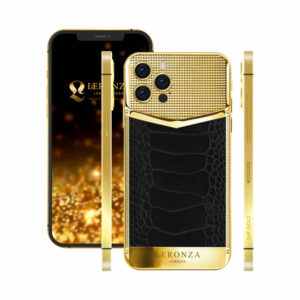 NEW LUXURY 24K GOLD IPHONE 13 PRO AND 13 PRO MAX OSTRICH (LEG) EXOTIC EDITION